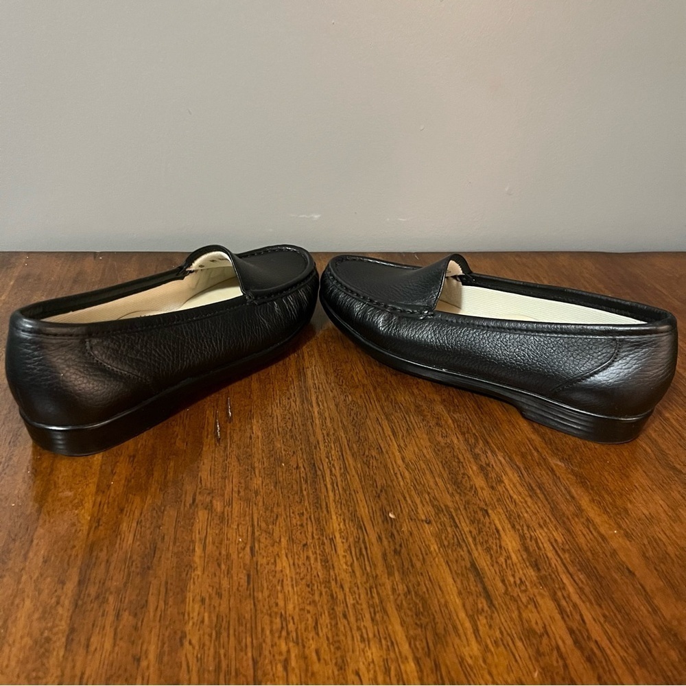 SAS Black Leather Loafers - Picture 6 of 12